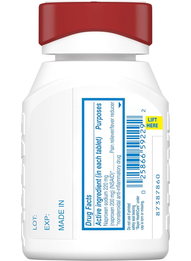 كبسولات جيلاتينية سهلة الفتح، تحتوي على نابروكسين الصوديوم، دواء لتسكين آلام التهاب المفاصل، 160 كبسولة - Image 3